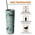 thumbnail image 6 of 20oz Dogs with Wine and Glasses Skinny Tumblers Stainless Steel Tumbler with Lid and Straw,Vacuum Insulated Double Wall Travel Tumbler Cups with Cleaning Brush for Coffee,Tea, 6 of 6