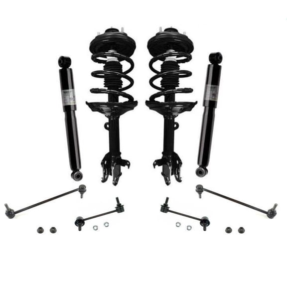 Front Complete Strut Assembly & Rear Shocks Sway Bar for Acura MDX 2003-2005