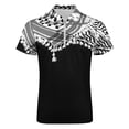 thumbnail image 4 of Keffiyeh Neck Scarf Men Zipper T-shirt Summer Casual Short Sleeve T-shirt Top, 4 of 7