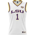 thumbnail image 2 of Male GameDay Greats #1  White LSU Tigers  Lightweight Basketball Jersey, 2 of 4