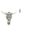 thumbnail image 1 of Escultura de pared de calavera,Estatua de resina con cabeza de vaca para decoración de pared y hogar,Adornos de diseño de patrón de decoración de pared de cabeza de vaca,Reloj de suelo para, 1 of 8