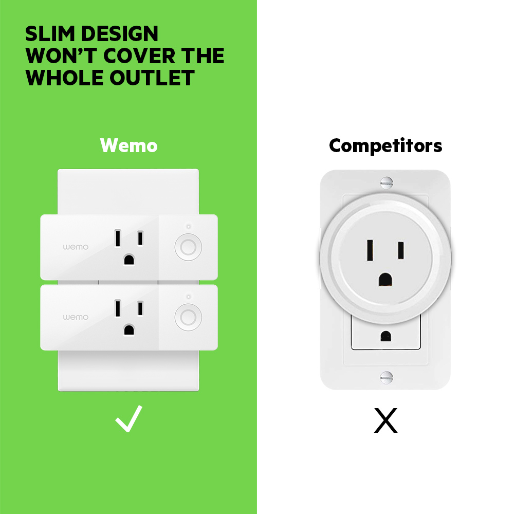 Belkin Wemo Mini WiFi Smart Plug, No Hub Required, White, 1 Count - image 5 of 12