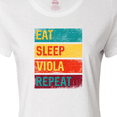 thumbnail image 4 of Inktastic Viola Player Funny Eat Sleep Viola Repeat Women's T-Shirt, 4 of 5