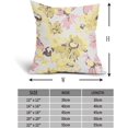 thumbnail image 2 of Yellow and Pink Daisy Pillow Covers 20x20 Inch Vintage Floral Farmhouse Flowers Linen Decorative Throw Pillow Case Cushion Cover Set of 2 for Bedroom Sofa Living Room Couch Chair, 2 of 6