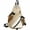 Khaki, variant on Blue Multi-functional Convertible Sling Backpack, Men Sports Commuting Outdoor Backpack, 1 Pc