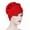 Red, variant on Herrnalise Women Muslim Stretch Turban Hat Chemo Cap Hair Loss Scarf Wrap Cap