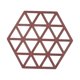 thumbnail image 3 of Posavasos hexagonal multiusos resistente al calor para cocina, tapetes para tazones y platos. Triángulo rojo oscuro, 3 of 9