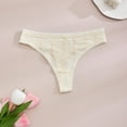 thumbnail image 2 of vigerkar Women's Cotton Cheeky Underwear, Sexy Cute Lace Brazilian Panties,Low Rise Bikini for Ladies (Beige, S), 2 of 4