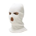 thumbnail image 1 of Máscara Facial Completa Acrílica Tres Agujeros Cubierta Facial Cálida, A Prueba de Viento Blanca 1 Pcs, 1 of 6