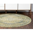 thumbnail image 3 of Rugs.com Charleston Collection Rug – 5 Ft Round Green Low-Pile Rug Perfect For Kitchens, Dining Rooms, 3 of 9