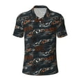 thumbnail image 2 of Daiia Cool Sports Car Pattern Men’s Polo Shirts,Solid Deck Shirt,Classic Fit, Breathable Cotton Polo for Casual and Sport Wear-X-Large, 2 of 9