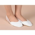 thumbnail image 4 of Zapatillas de baile de media suela para mujer, ejercicio suave, gimnasia rítmica, zapatillas, antideslizantes, zapatos de danza del vientre para adultos (blanco, L), 4 of 5