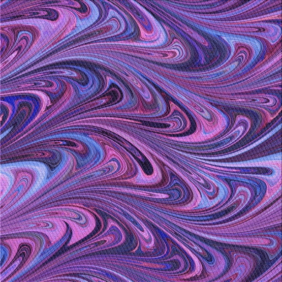 Ahgly Company Indoor Square Patterned Bright Purple Area Rugs, 4' Square