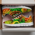 thumbnail image 3 of Marijuana Leaf Shoes for Men Women Casual Running Walking Tennis Sneakers Gifts for Marijuana Lover White Size 9.5, 3 of 5