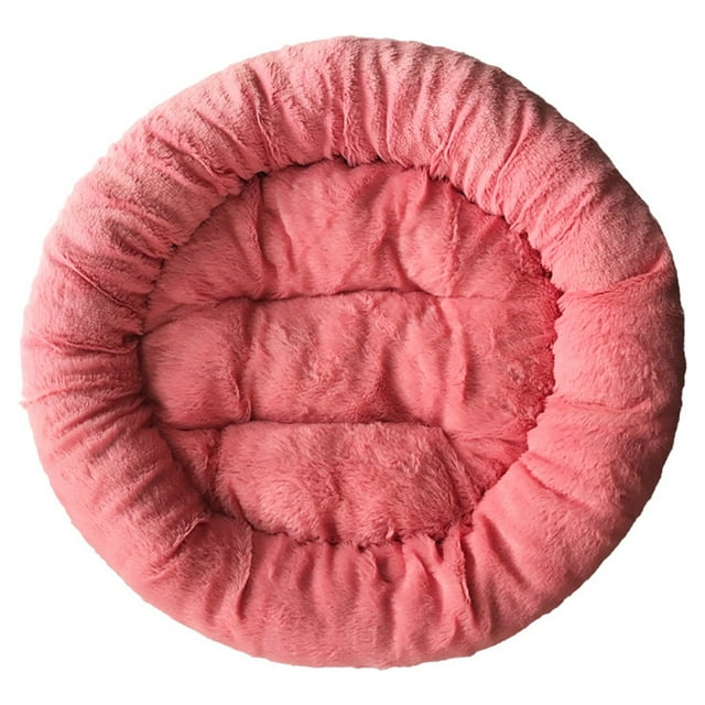 Lit pour Animaux Rond d'Hiver Lit Chaud pour Chien Coussin pour Chiots Chats