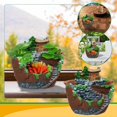 thumbnail image 2 of Creative Resin Plants Pot For Succulent Flower Pot Diy Landscape Mini Garden, 2 of 5