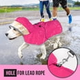 thumbnail image 4 of Chubasquero para perros Lukovee, impermeable, ajustable para perros pequeños y medianos, 4 of 9