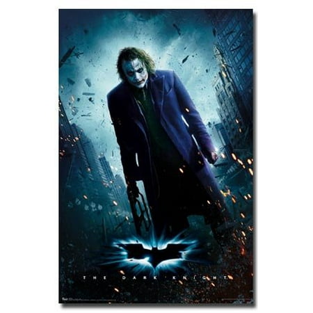 - The Dark Knight Movie (Joker Standing) Poster New 24x36