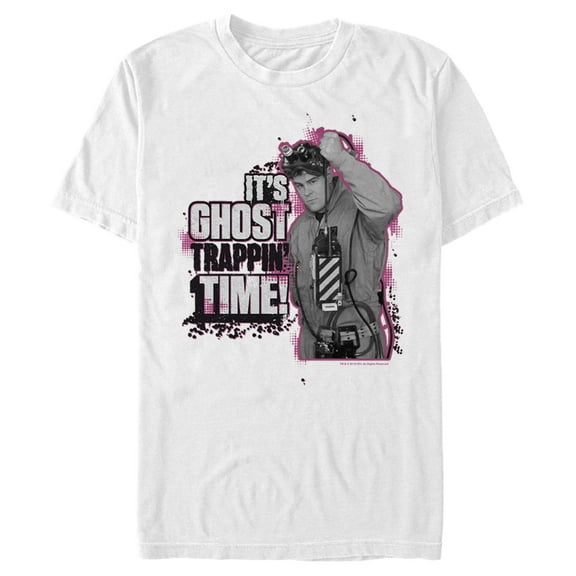 Men's Ghostbusters It's Ghost Trappin' Time  Graphic Tee White Small