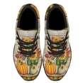 thumbnail image 2 of Fall Pumpkins HarveStThanksgiving Shoes Sneakers Black Size 8, 2 of 7