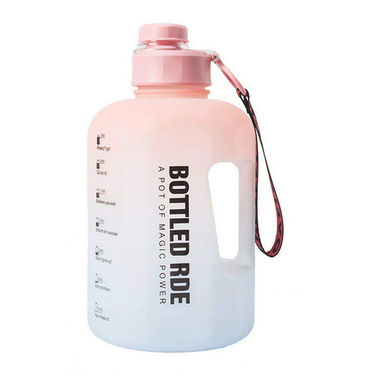 1pc Simple Modern Gradient Color Plastic Sports Water Bottle