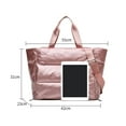 thumbnail image 3 of Yoga Mat Storage Bags for Women Fitness Sports Training Travel Handbag Dry Wet Separation Waterproof Gym Bag (Black), 3 of 7