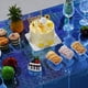 thumbnail image 4 of Manteles de plástico para mesas rectangulares, manteles de fiesta impermeables con puntos dorados, manteles rectangulares para decoraciones, baby shower, cumpleaños, boda, 4 of 6