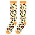 thumbnail image 6 of Cool Socks – Leopard Hearts Pattern – Knee High Length Compression Socks – 15–20 mmHg – Sport and, 6 of 6