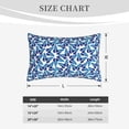 thumbnail image 4 of Sikiie Blue Butterflies Print Plush Pillow Cover, Wrinkle-proof and Stain-resistant Pillow Protector without Pillow Core, Home Decoration-20"x30", 4 of 6