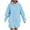 C-Light Blue, variant on Wyobmus Women's 2 Piece Sweatsuit Fall Outfits Long Sleeve Pullover Sweatshirt Cargo Shorts Lounge Set Tracksuits A-Green