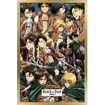 Attack on Titan - Collage Wall Poster, 22.375" x 34", Framed