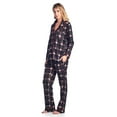 thumbnail image 2 of Ashford & Brooks Women's Minky Micro Fleece Button Up Pajama Set, 2 of 4