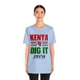 thumbnail image 3 of Kenya Dig It–Kenya Unisex Short Sleeve Tee | Explore Kenya Matching T-shirt, 3 of 4