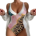 thumbnail image 1 of Gibobby Bañador de una pieza Trajes de baño Printi para mujer Trajes de baño Monokini Trajes de baño con cuello en V Trajes de baño(Rosa,M), 1 of 4