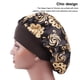 thumbnail image 4 of Minnieouse Gorro de dormir para mujer, gorro de satén elástico de banda ancha para cubrir la cabeza, calentador del cuero cabelludo, Sombreros rojo M（56-58cm）, 4 of 6