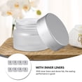 thumbnail image 2 of Monyance Glass Jars 8 Pcs Frosted Glass Cream Jars Sub-packing Cosmetics Containers Sample Jars(1.85X1.85X1.26Inches), 2 of 10