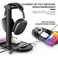 thumbnail image 2 of Headphone Stand with Wireless Charger, 4 In 1 Charging Station, 2 of 5