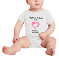 thumbnail image 2 of My Best Friend is A French Bulldog Dog Funny Baby Romper Clothes, 2 of 5