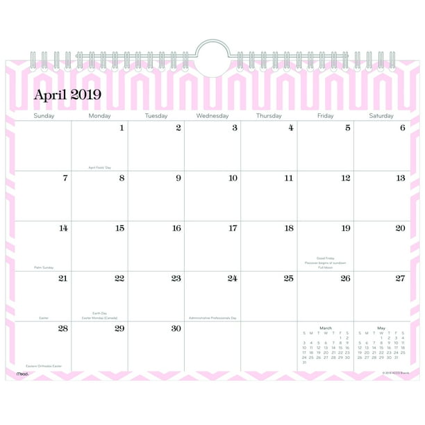 Mead Academic Mini Monthly Wall Calendar