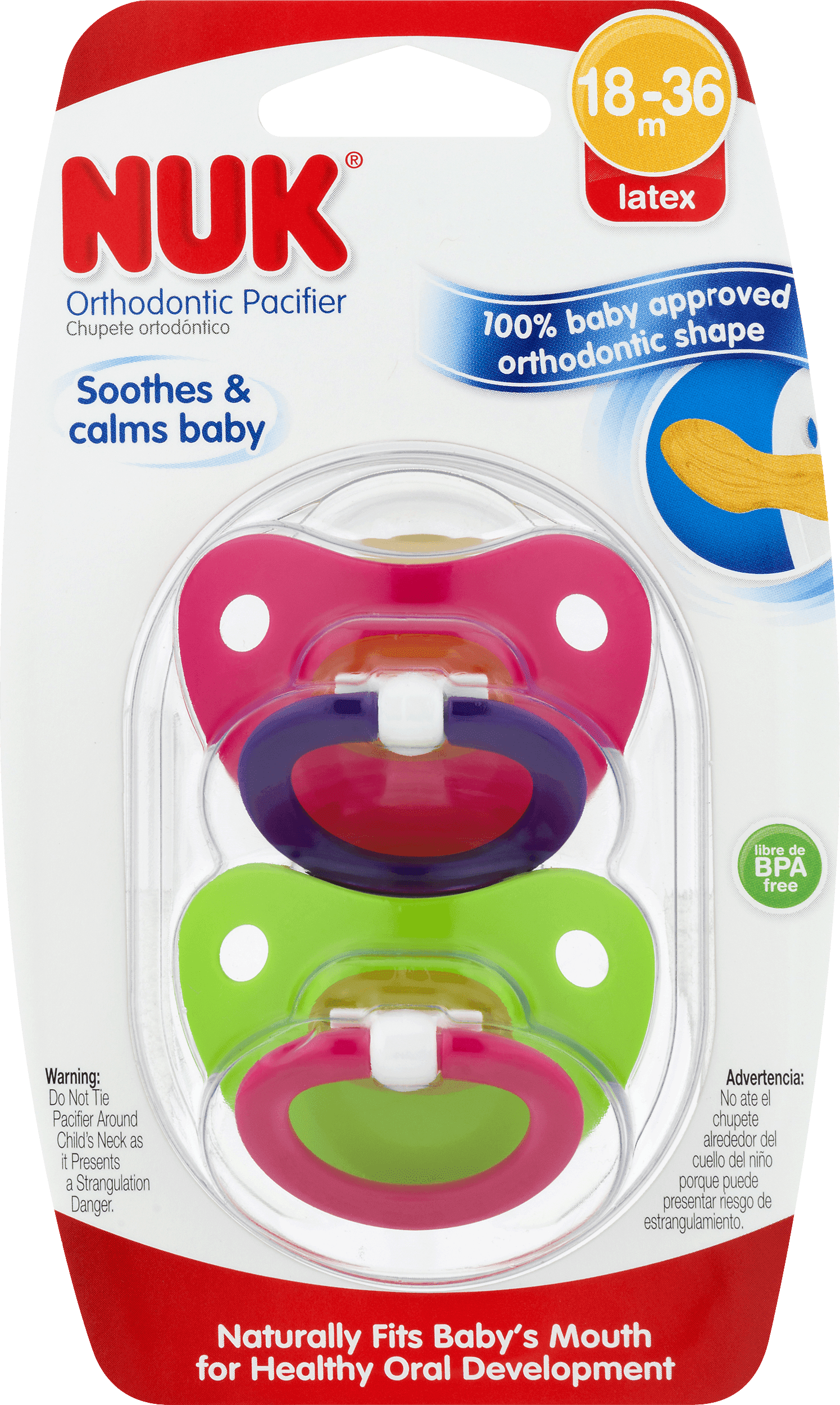 NUK Orthodontic Pacifier, 18-36 Months 