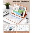 thumbnail image 4 of Funda de teclado aoub para iPad de 9ª, 8ª y 7ª generación de 10,2 pulgadas con teclado, 4 of 9
