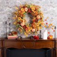 thumbnail image 1 of Caja De Almacenamiento De Cocina 1 corona de hortensias artificiales de calabaza y bayas para decoración navideña de otoño y Acción de Gracias, 50 x 50 cm Yulucky, 1 of 6