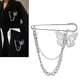 thumbnail image 5 of Broche de cadena larga Strade Fareast Limited para Trajes hombres Mujeres Chica Estudiante Aleación Mariposa, 5 of 8