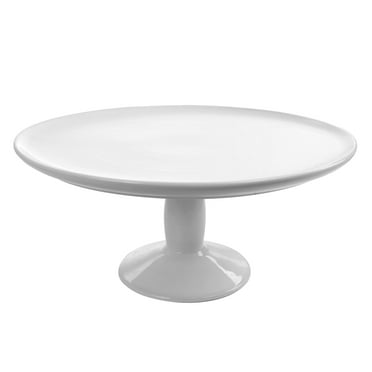 Martha Stewart Fine Ceramic Cake Stand, 12", White