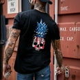 thumbnail image 4 of American Flag Usa Pineapple Grenade Men's T-Shirt 2Xl / Black, 4 of 4