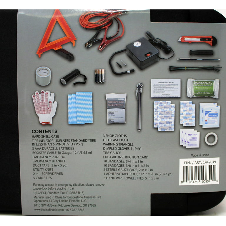 Bridgestone Auto Safety Emergency Kit