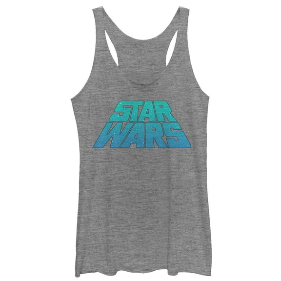 Women's Star Wars Dusky Logo Racerback Tank Top Gray Heather X Small