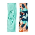 thumbnail image 2 of Goody Tru X Reyna Noriega Collab Ouchless?? Printed Twist Head Wraps Orange 2 Ct, 2 of 6