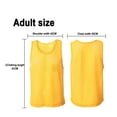 thumbnail image 2 of 6 Pack Soccer Pinnies For Sports Soccer Mesh Basketball Jerseys Children Adult- Yellow-Adult-61*55Cm, 2 of 5