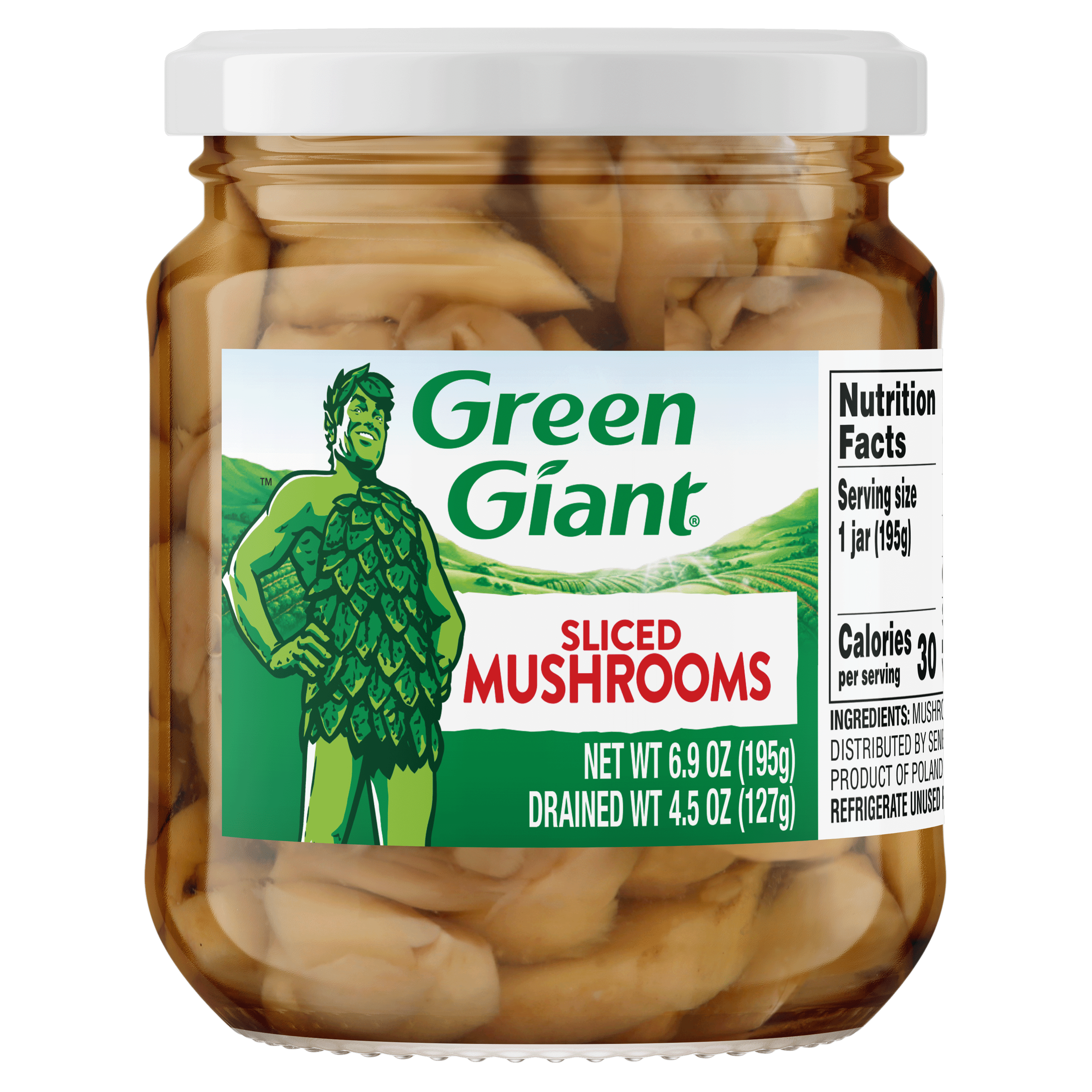 (12 pack) Green Giant Sliced Mushrooms 4.5oz Jar